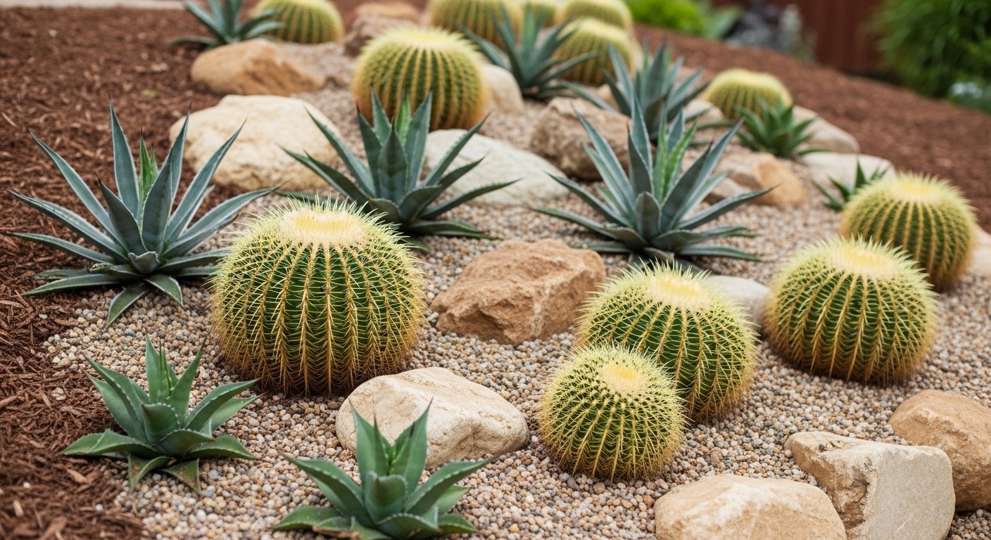23 Beautiful Cactus Rock Garden Landscape Designs