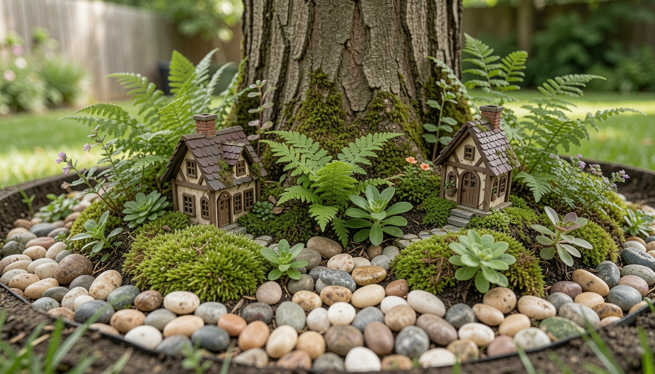 17 Fairy Garden Ideas Around Tree for Enchanting Spaces