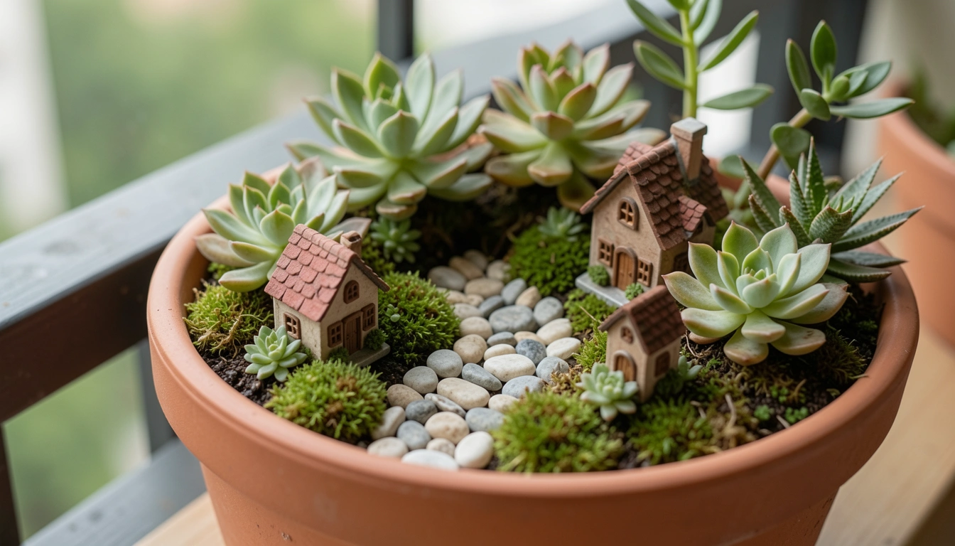 21 Balcony Fairy Garden Ideas for Small Spaces