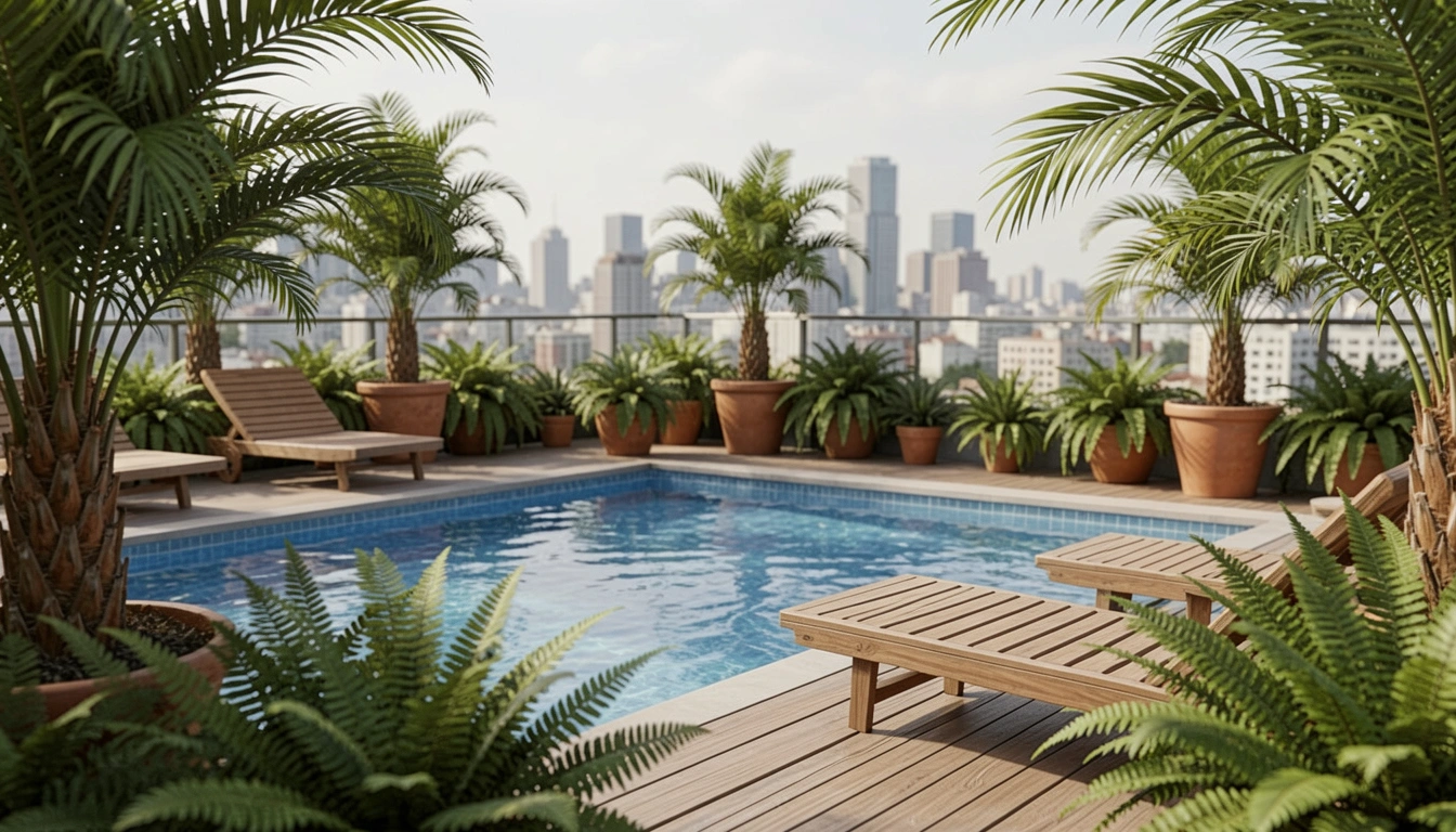 15 Rooftop Garden Ideas with Pool for Luxury Living