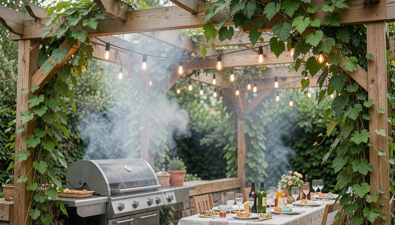 17 Garden Pergola Ideas for BBQ Parties