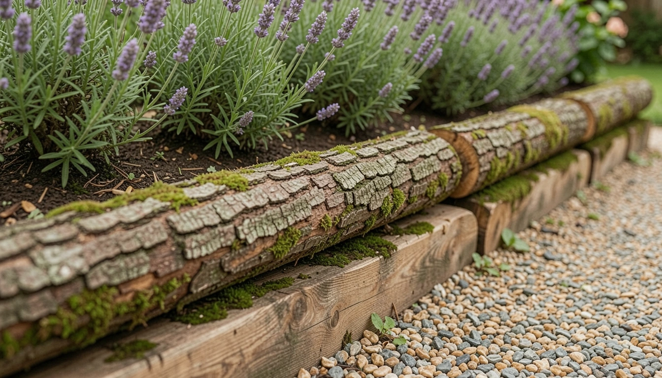 21 Wooden Garden Edging Ideas with Rustic Charm
